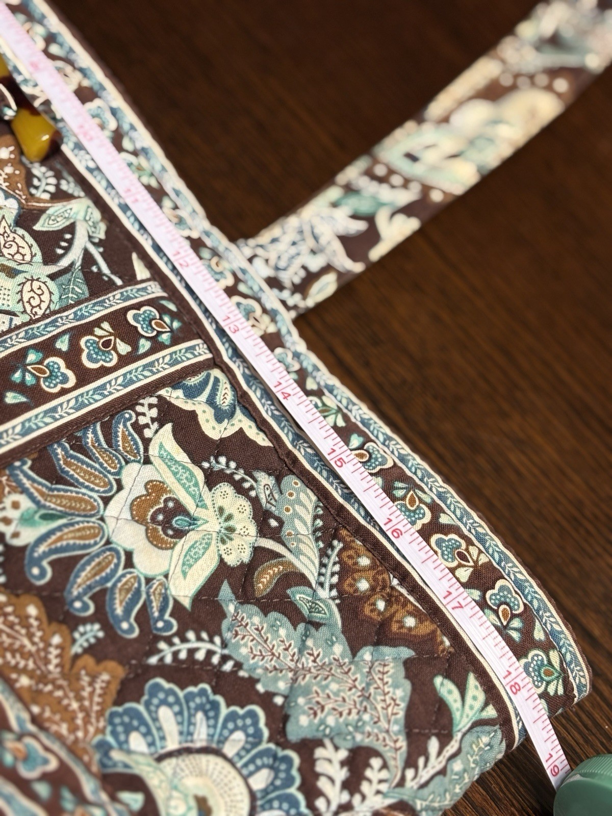 Toggle Closure Vera Bradley Java Blue Shoulder To… - image 3