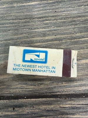 Novotel New York Midtown Manhattan Early 1980s Blue Logo Matchbook
