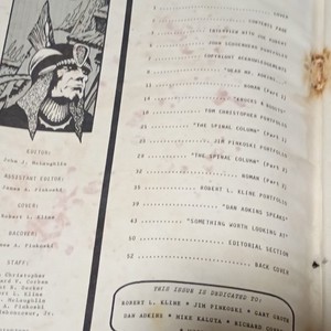Fandom Comic Zine 1969 English Joe Kubert Tor Character Tor Robert L. Kline