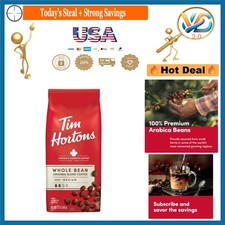 Whole Bean Tim Hortons Medium Roast Coffee 12oz Arabica Organic Kosher 14.25 per pound