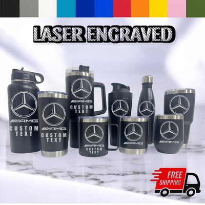 MERCEDES BENZ AMG | ENGRAVED TUMBLERS |CUSTOM | FREE PERSONALIZATION | ALL SIZES