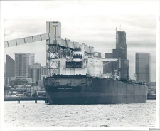 Seattle Grain Terminal Golden Phoenix Cargo Ship Leak 8X10 Vintage Press Photo