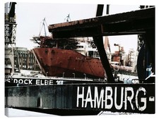 Leinwandbild Hamburg Hafen -