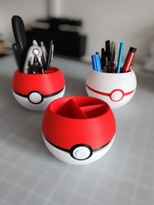 Pokeball Desk Organizer Pen Pencil Holder Stand Pokemon Nintendo