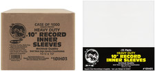 1000 10 Vinyl LP Inner Sleeves 3mil THICK Archival Quality Heavy Duty 10IH03