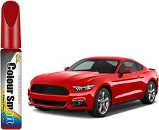 2-in-1 Touch-Up Paint Pen for Vehicle Scratches, Quick and Easy Aut Color: Red