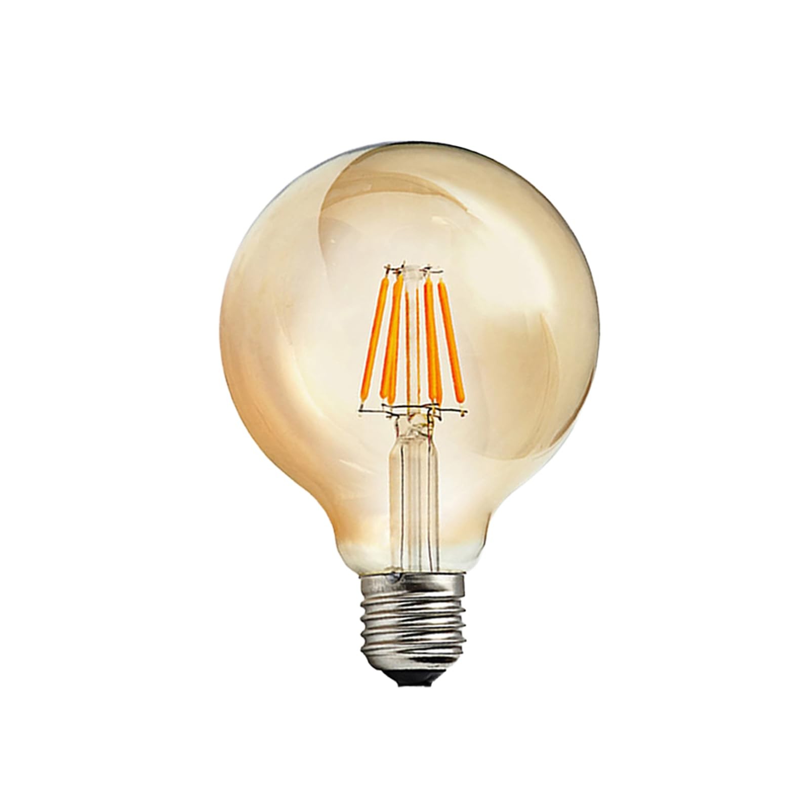 Ampoule LED E27 G95 6W blanc chaud 2700K lampe Edison filament vintage 60W