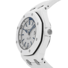 Audemars Piguet Royal Oak Offshore White Ceramic Auto Watch 15707CB.OO.A010CA.01 2