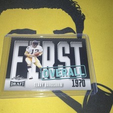 Leaf 2023 Draft First Overall 1970 Terry Bradshaw #2 Steelers Football Card