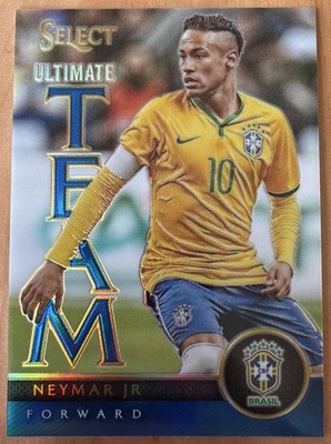 Neymar Jr. 2015-16 Panini Select Ultimate Team Blue Prizm /299 Brazil #17