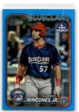 2024 Topps Pro Debut #PDC-54 Gabriel Rincones Jr. Chrome Blue Ref #111/150
