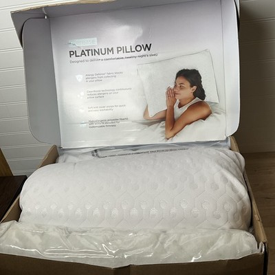 2-Pack AllerEase Platinum 2-in-1 Adjustable Pillow, CleanBoost Allergen Barrier