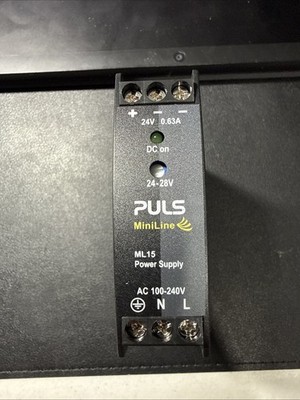Puls Miniline ML15.241 Power Supply DIN Rail 100/240VAC to 24-28VDC Type ML15