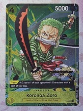 Roronoa Zoro Championship 2024 Stamp P-042 One Piece Promotion Cards Foil