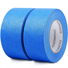 CHUANGSEED 2Pack Painters Tape 48Mmx50 M Blue Masking Tape Bulk - Sharp Edge Lin
