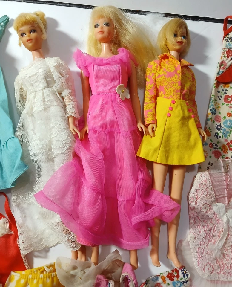 Lote Barbie Mod Años 60, P.J/Francie y Caseyand 40 piezas Ropa Foto 2 de 4