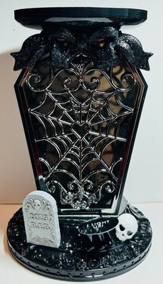*NEW* HALLOWEEN VAMPIRE COFFIN ~ GLOBE 3 Wick Candle Holder  ~ Bath & Body Works