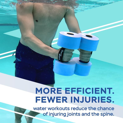 Water Weights Pool Exercise Dumbbells, Water Aerobic Equipment, High-Density Eva - Picture 6 of 12