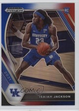 2021-22 Panini Prizm Draft Picks Red White & Blue Prizm Isaiah Jackson #16 0fp5