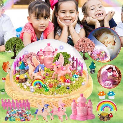 Einhorn DIY Spieluhr Kinder Nachtlicht Einhorn Bastelset Kits Mädchen Spielzeug