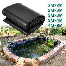 HDPE Teichfolie schwarz 0.2/0.5mm Gartenteich Schwimmteichfolie Ufermatte Vlies