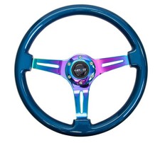 Nrg For Classic 350mm Wood Grain Steering Wheel Blue Pearlflake Finish With Nrg For Classic 350mm Wood Grain Steering Wheel Blue Pearlflake Finish With