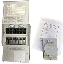 Reliance Controls Pro Tran 2 Generator Power Transfer Switch 6 Circuit W/Plug