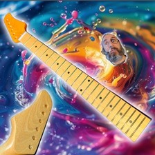 Maple Electric Guitar Neck - Tele Heel - Straight - Smooth - Rock on WINNING 42