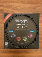 TOSY Flying Disc LED Ultimate Frisbee  Super bright 36 Blue LED Lights 