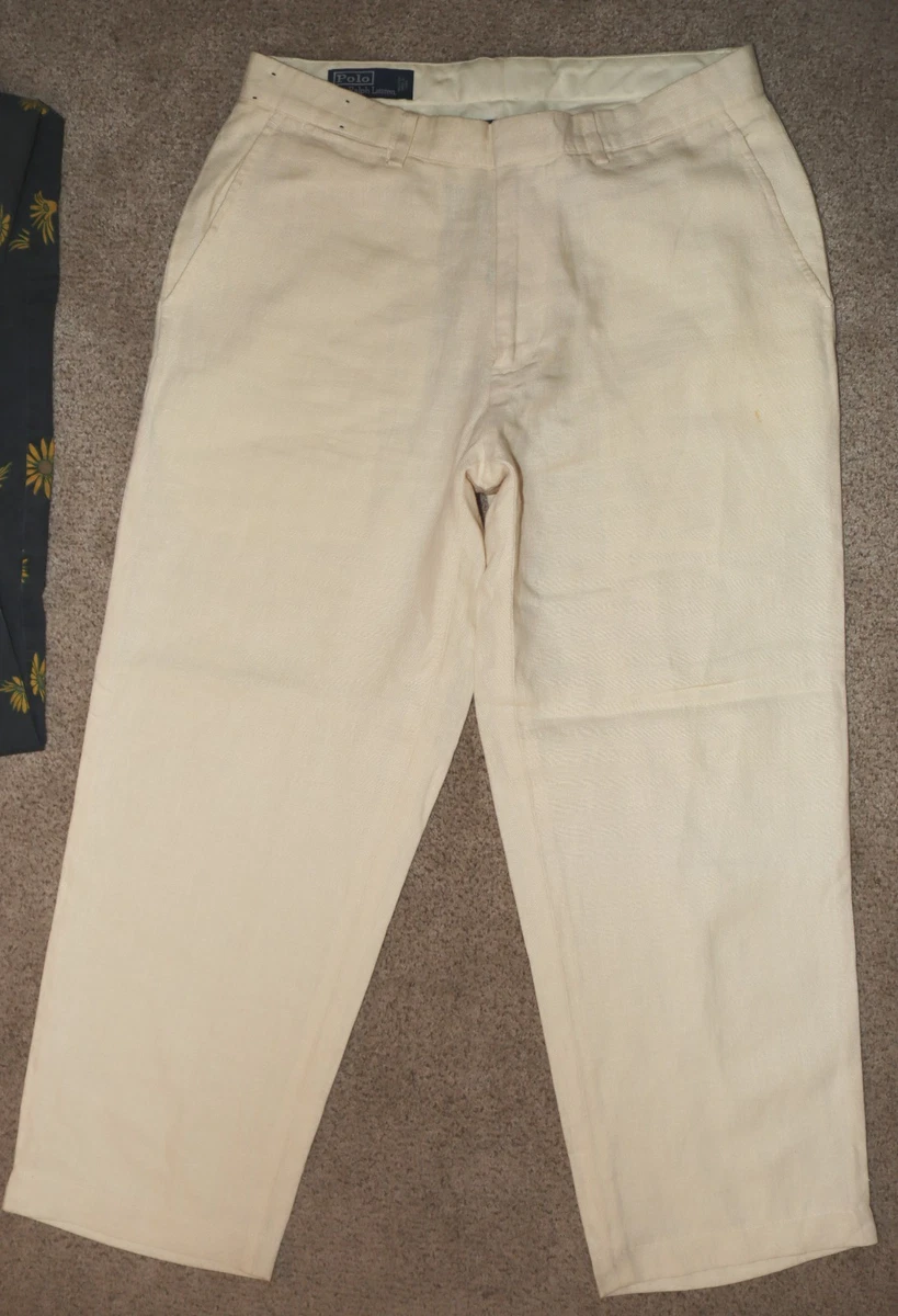 Polo Ralph Lauren White Linen Pants for Men for sale | eBay