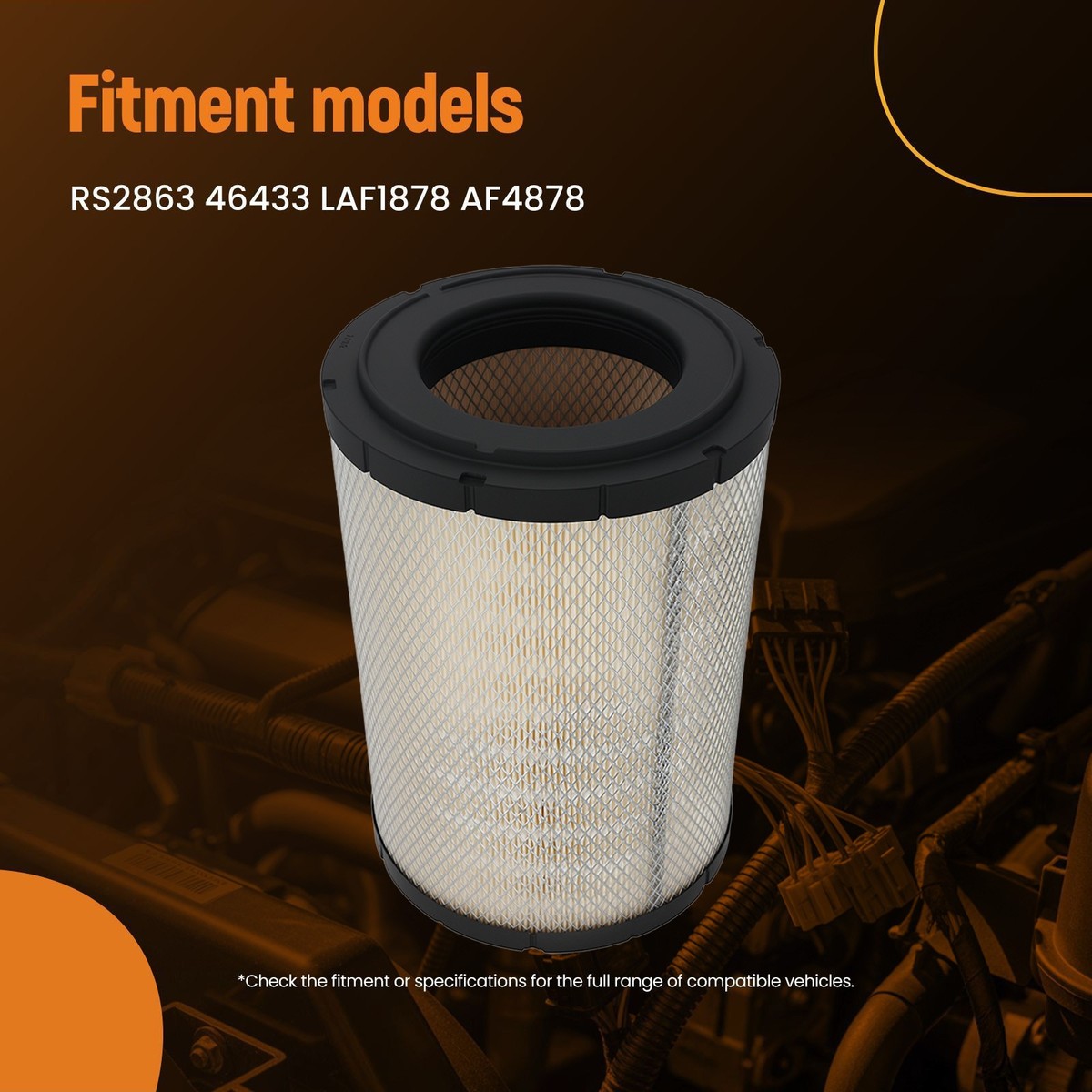 オーダー用 1XEngine Air Filter for Caterpillar 3116 3126 C7 Replaces P527484
