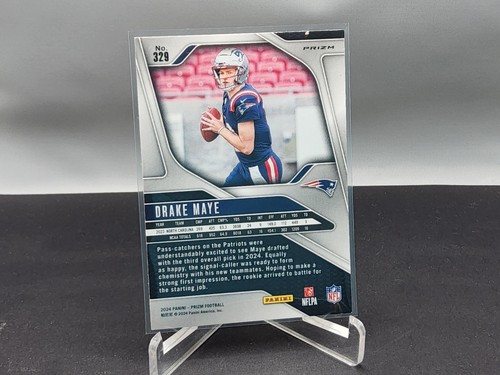 2024 Panini Prizm - Rookies Disco Prizm #329 Drake Maye (RC) - Picture 2 of 2
