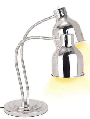 Large 500W Stainless Double Commercial Food Warmer Heat Lamps Free Shipping