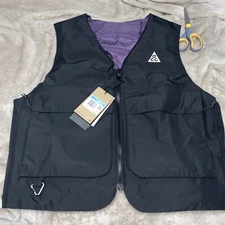 Nike ACG Skull Peak PrimaLoft Black Reversible Layer Vest Mens Size M New