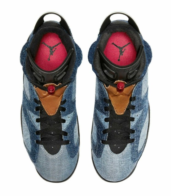 jordan 6 retro washed denim men's shoe
