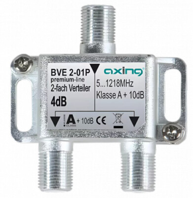 Axing BVE 2-01P 2-fach Verteiler | 5 1218 MHz | Bauform 01 : 2-fach
