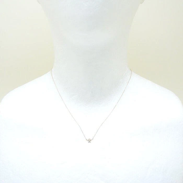 Collar De Estrella Con Motivo De Estrella De Diamante A 4℃ En Oro Amarillo K10YG - Imagen 4 de 4