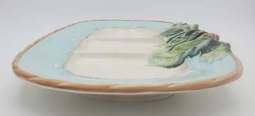 Discontinued Fitz & Floyd Caprese Market Divided Serving Tray 16" x 9" Retired - Picture 3 of 11