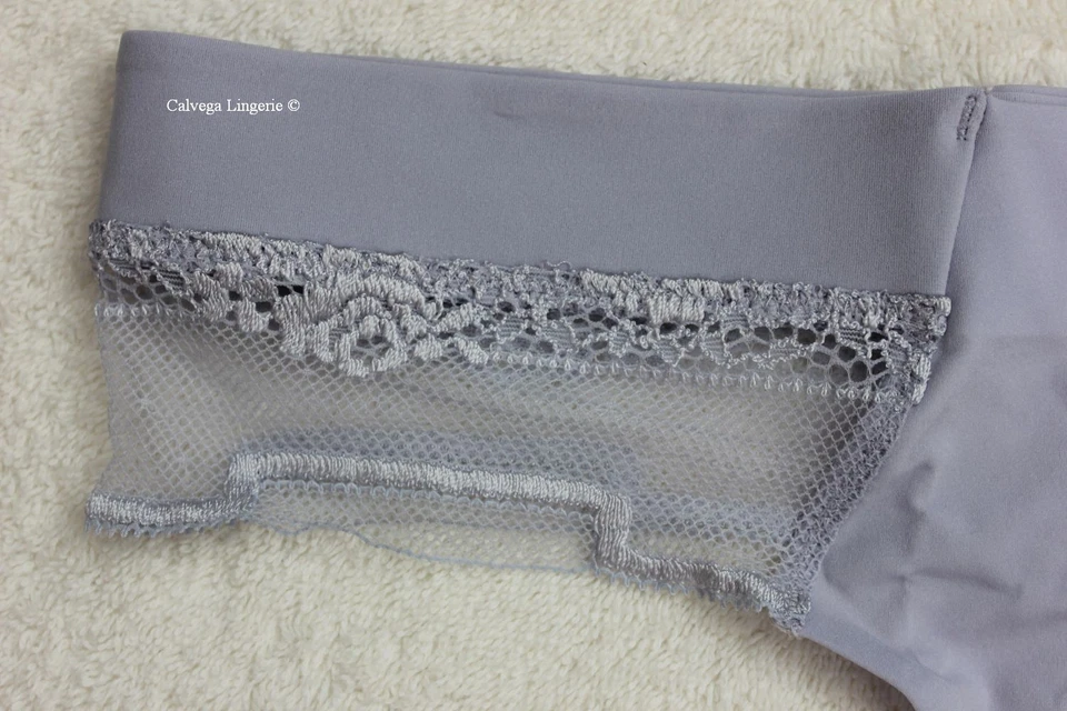 Nwt Calvin Klein Schwarz Label QF4559 " Durchsichtig Spitze Zoll Nylon W / Slip, - Bild 2 von 4