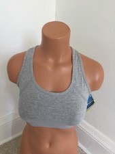 NWT Champion 6995 Woman's Medium Support Sports Fitness Bra Racerback Gray S M L