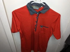 McDonalds Button Up T Shirt authentic fast food Red mac mccafe mcnuggets Small