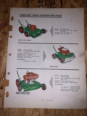 LAWN-BOY Model 1000 Electric 3000/5000/7000, Parts Catalog manual