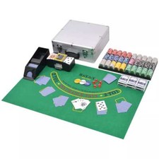 Pokerset Pokerkoffer Poker mit Aluminium-Koffer 500/600/1000 Laser Pokerchip