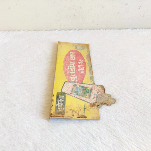 Vintage Bulldogge Chaap Nicht 7 Beedi Zigarette Werbe Dose Sign Brett Selten S93 - Bild 5 von 9