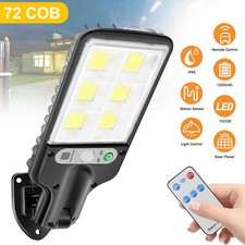 Outdoor Solar Wall Lights LED Motion Sensor Bright Flood Street Lamp 3 Modes