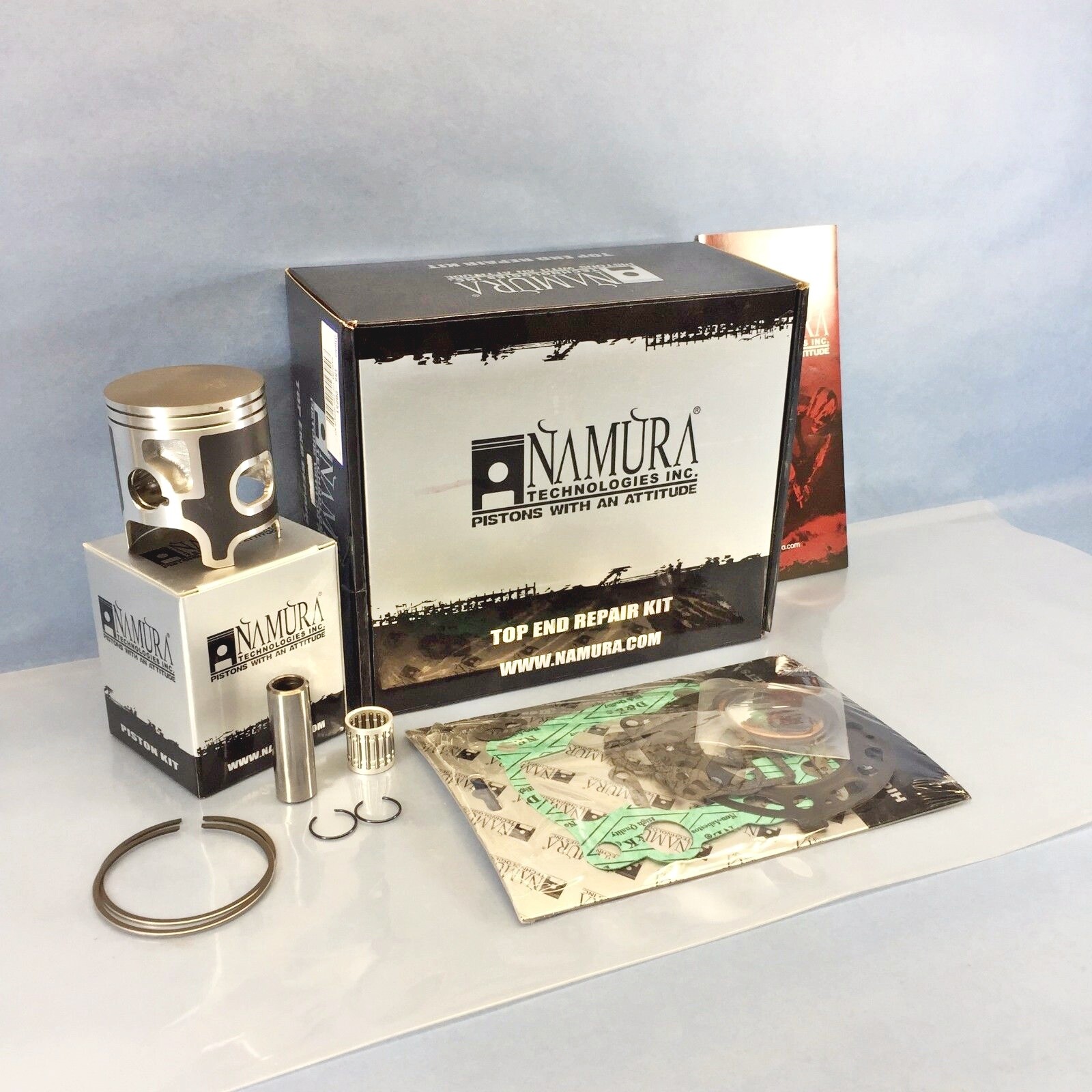 NEW KAWASAKI KX250 66.35MM STD NAMURA PISTON TOP END REBUILD KIT 2004