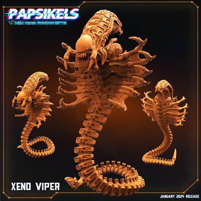 3D Printed Papsikels Xeno Viper 28mm 32mm