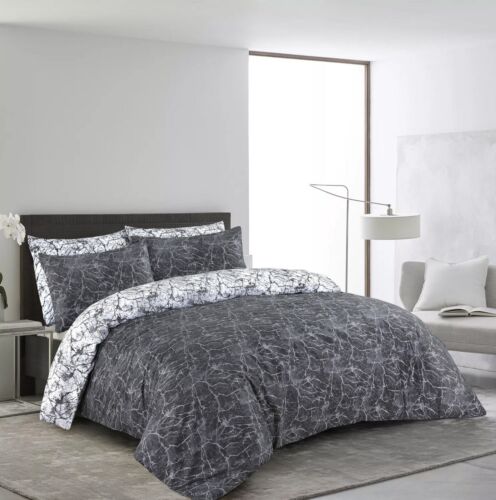 Printed Duvet Cover Set Reversible Quilt Covers Double King Size Bedding Sets - Picture 3 of 19