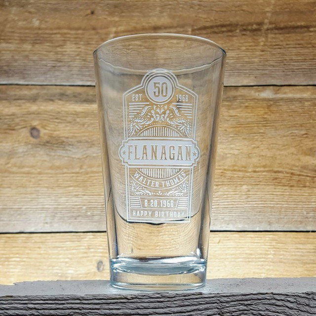 beer logo pint glasses