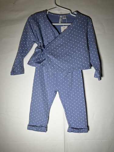 NWT JANIE AND JACK Blue Star Kimono Layette Set Outfit Size 12-18 Months - Picture 3 of 6